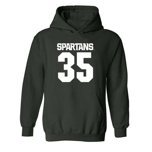 Michigan State - NCAA Baseball : Randy Seymour - Generic Shersey Hooded Sweatshirt-0