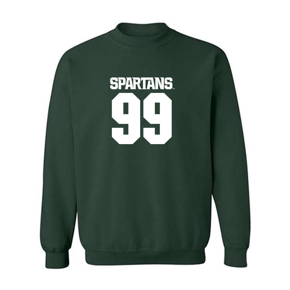 Michigan State - NCAA Men's Basketball : Divine-Collins Ugochukwu - Generic Shersey Crewneck Sweatshirt-0