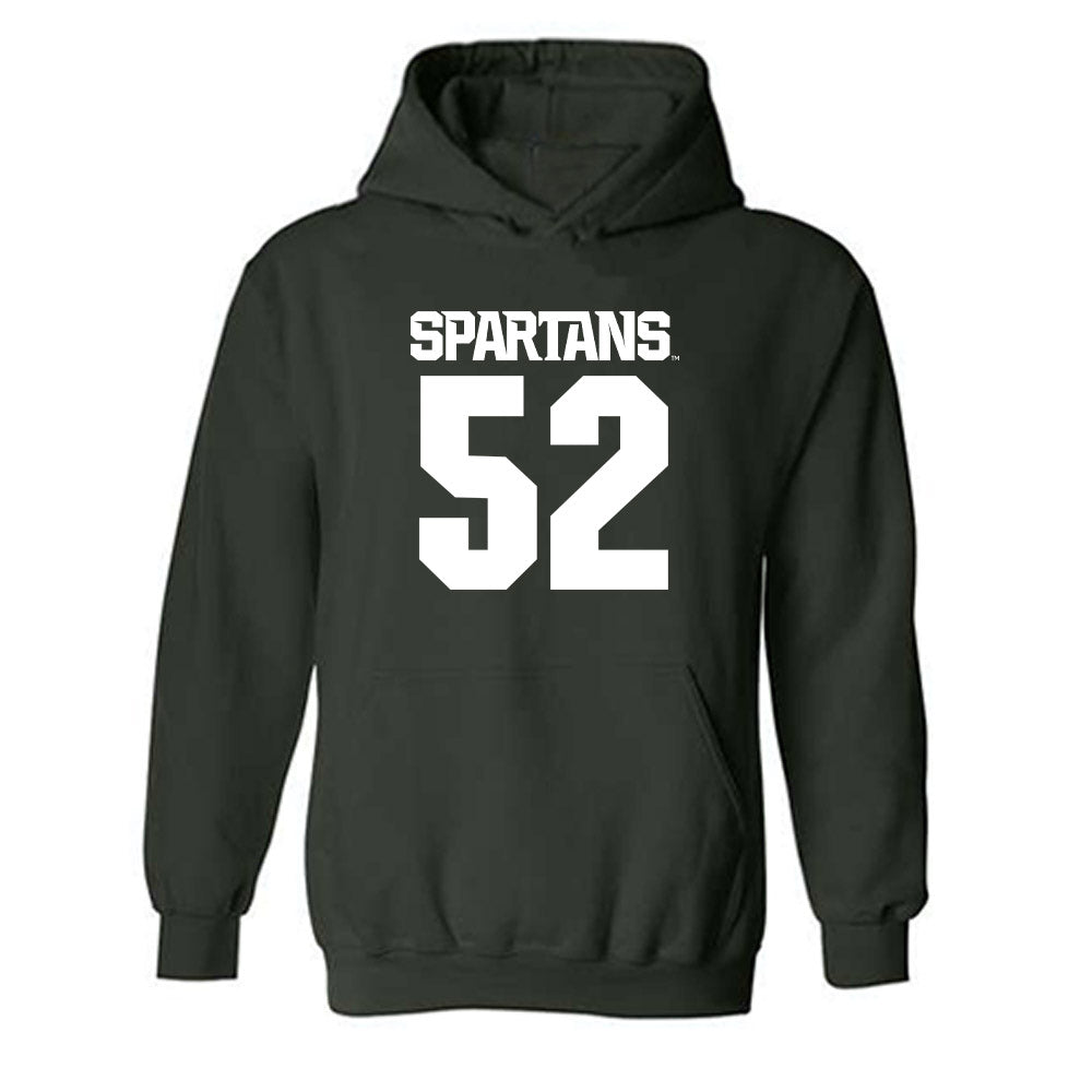 Michigan State - NCAA Football : Mikeshun Beeler - Generic Shersey Hooded Sweatshirt