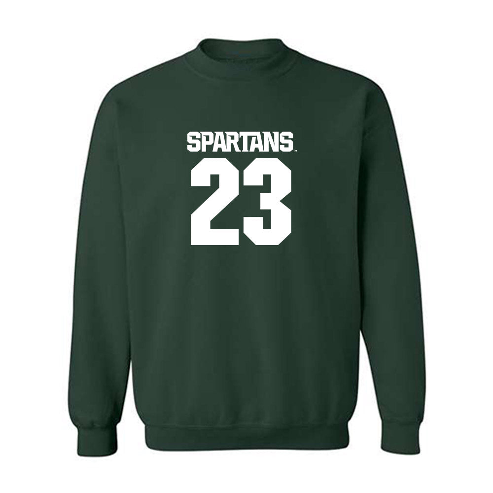 Michigan State - NCAA Women's Volleyball : Cameron Berger - Generic Shersey Crewneck Sweatshirt-0