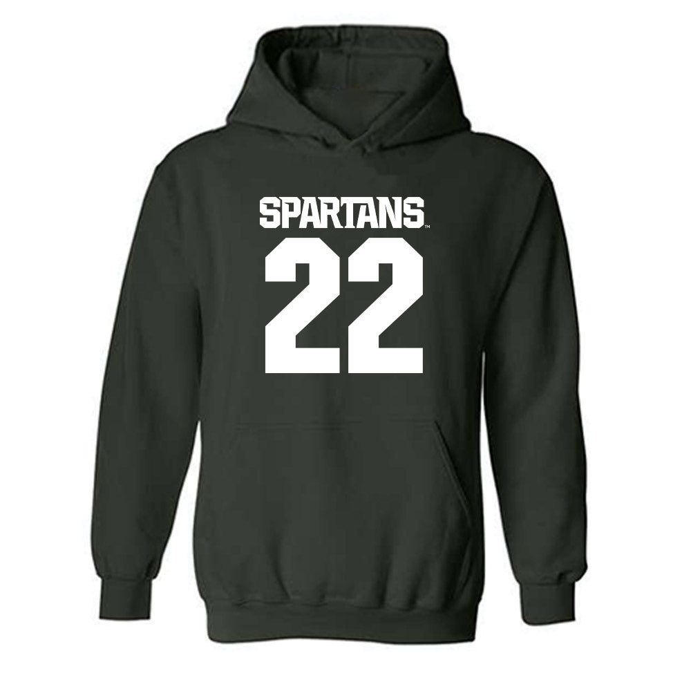 Michigan State - NCAA Football : Tyran Chappell - Generic Shersey Hooded Sweatshirt-0