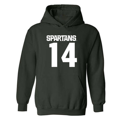 Michigan State - NCAA Football : Bryson Williams - Generic Shersey Hooded Sweatshirt-0