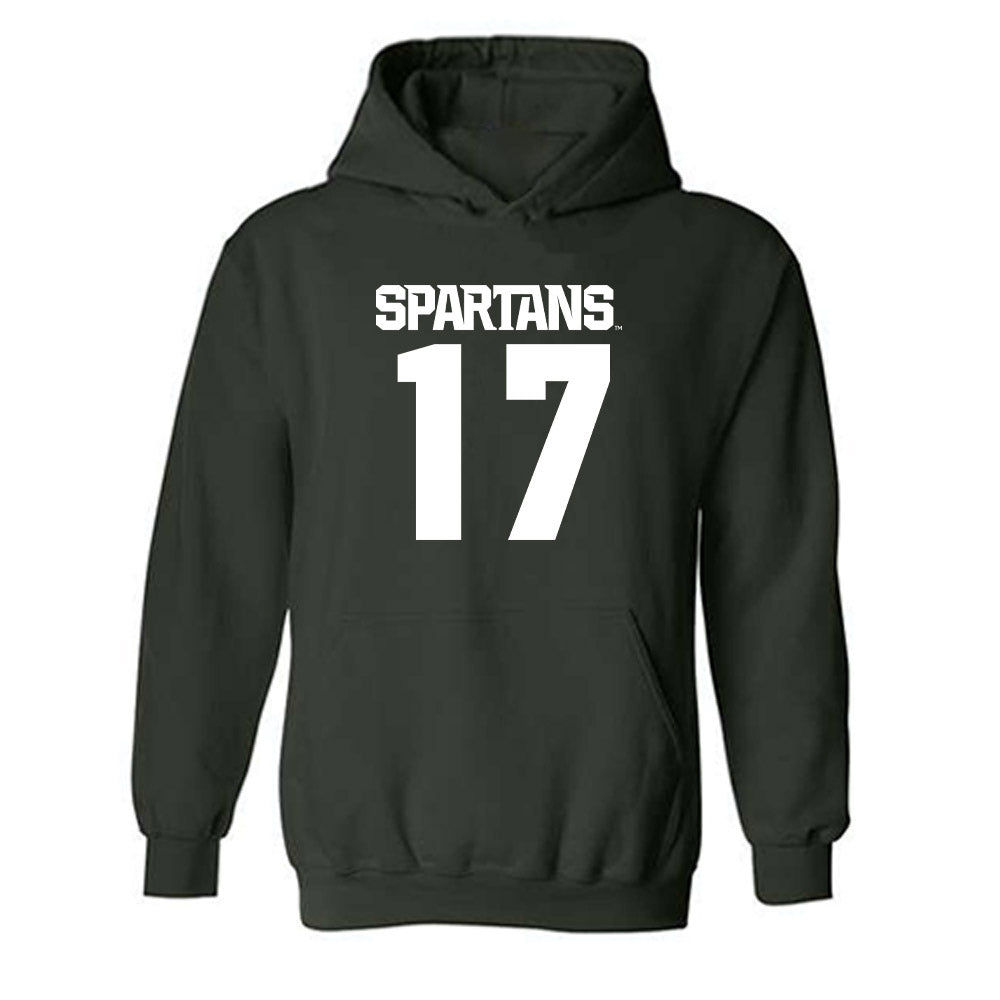 Michigan State - NCAA Football : Jonathan Granby - Generic Shersey Hooded Sweatshirt-0