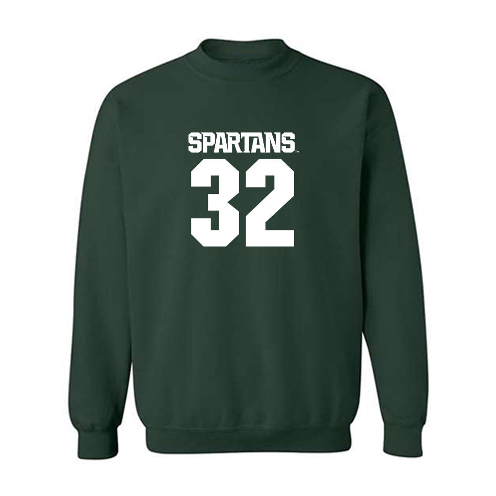 Michigan State - NCAA Football : Evan Young - Generic Shersey Crewneck Sweatshirt-0