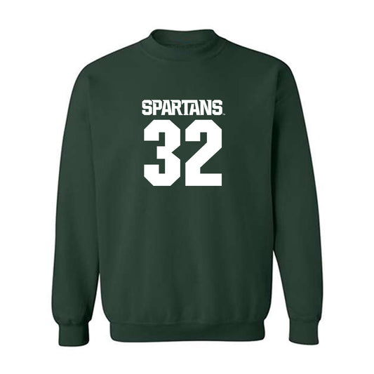 Michigan State - NCAA Football : Evan Young - Generic Shersey Crewneck Sweatshirt-0