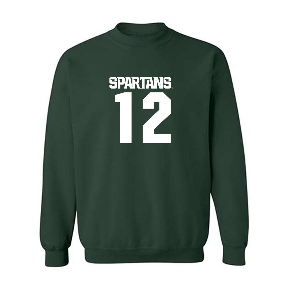 Michigan State - NCAA Women's Basketball : Isa Alexander - Generic Shersey Crewneck Sweatshirt-0