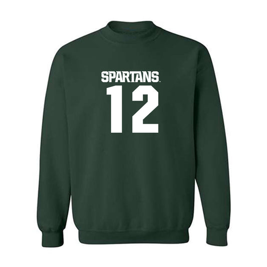 Michigan State - NCAA Women's Basketball : Isa Alexander - Generic Shersey Crewneck Sweatshirt-0