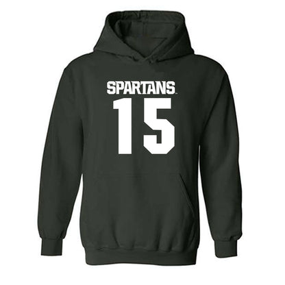 Michigan State - NCAA Women's Field Hockey : Aiden Weinmann - Generic Shersey Hooded Sweatshirt-0