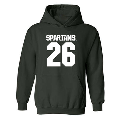 Michigan State - NCAA Baseball : Andrew Everson - Generic Shersey Hooded Sweatshirt-0