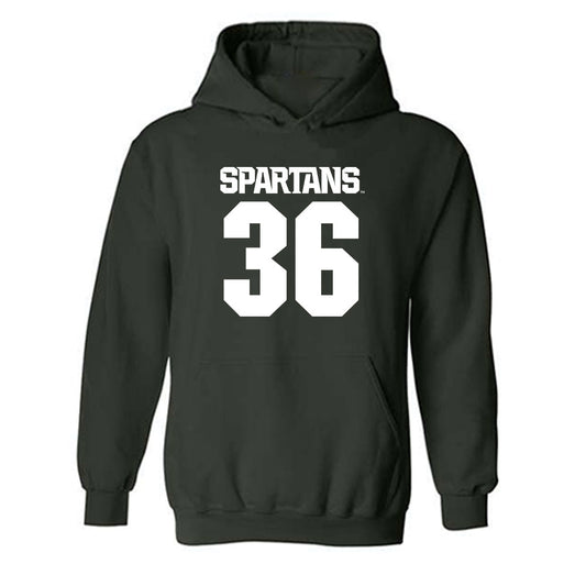 Michigan State - NCAA Football : Leonard Ah You - Generic Shersey Hooded Sweatshirt-0