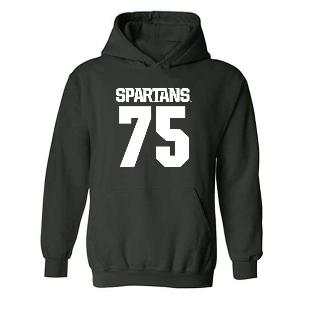Michigan State - NCAA Football : Benjamin Murawski - Generic Shersey Hooded Sweatshirt-0