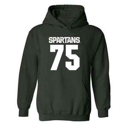 Michigan State - NCAA Football : Benjamin Murawski - Generic Shersey Hooded Sweatshirt-0