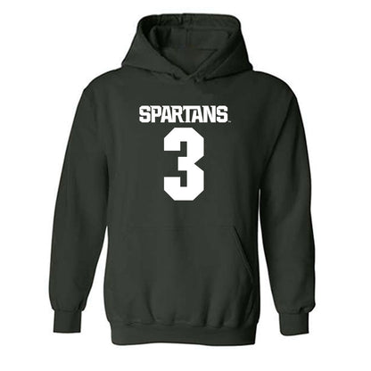 Michigan State - NCAA Men's Soccer : Jared Smid - Generic Shersey Hooded Sweatshirt-0