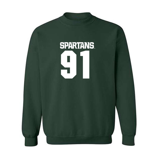 Michigan State - NCAA Football : Jackson Pahl - Generic Shersey Crewneck Sweatshirt-0