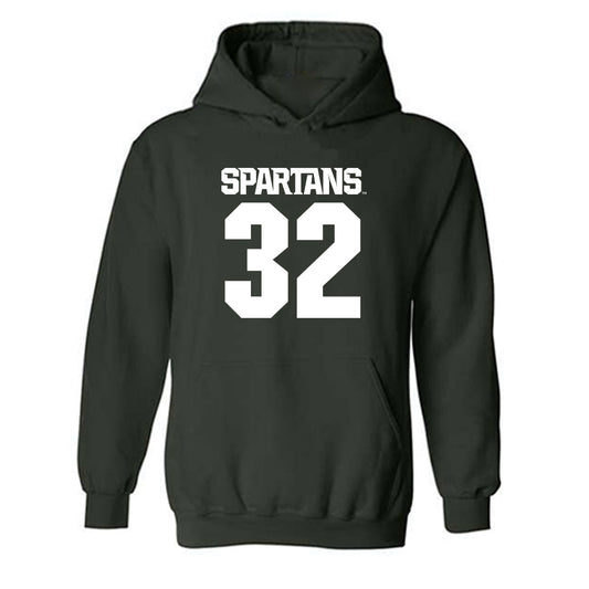 Michigan State - NCAA Men's Ice Hockey : Jj Salajko - Generic Shersey Hooded Sweatshirt-0
