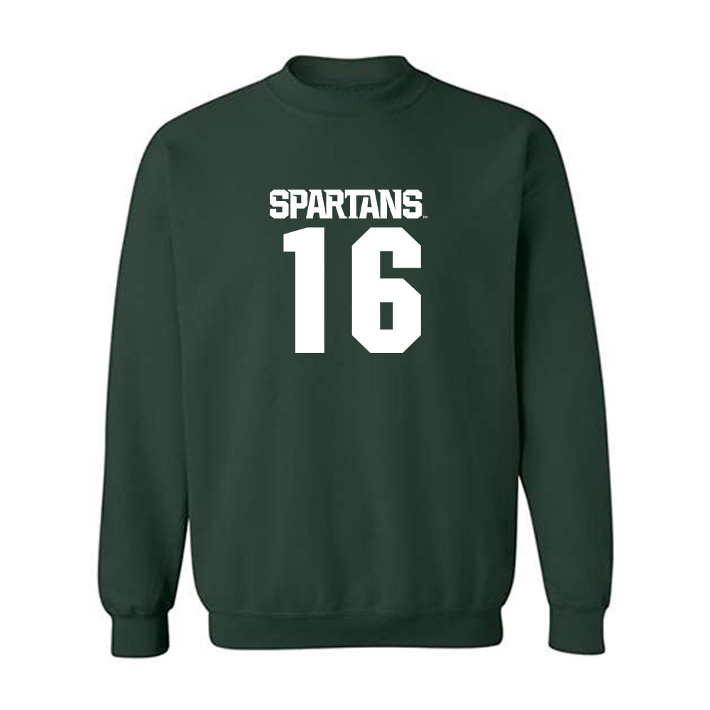 Michigan State - NCAA Men's Soccer : Colin Arce - Generic Shersey Crewneck Sweatshirt