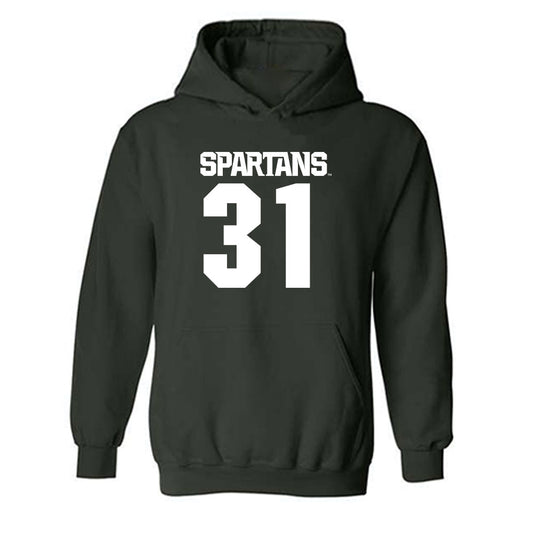Michigan State - NCAA Women's Field Hockey : Catherine Wolf - Generic Shersey Hooded Sweatshirt-0