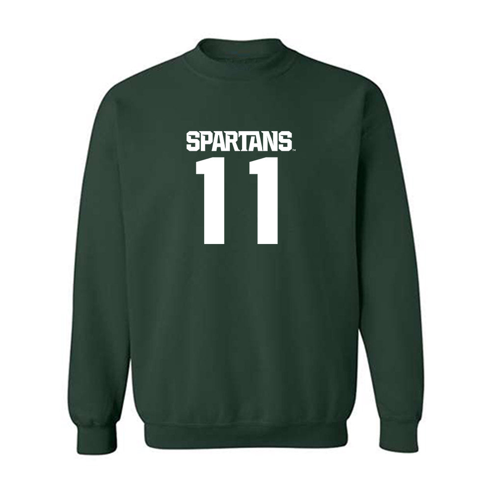 Michigan State - NCAA Baseball : Parker Picot - Generic Shersey Crewneck Sweatshirt-0