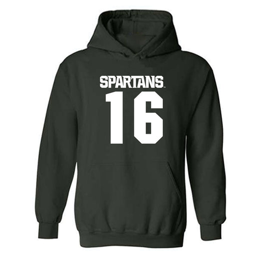 Michigan State - NCAA Women's Field Hockey : Carmen Maudlin - Generic Shersey Hooded Sweatshirt-0