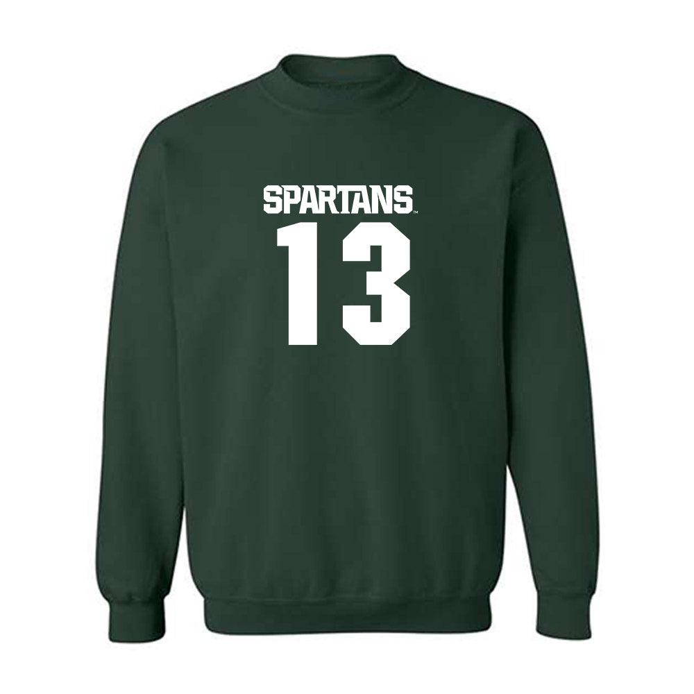 Michigan State - NCAA Football : Chrishon McCray - Generic Shersey Crewneck Sweatshirt-0