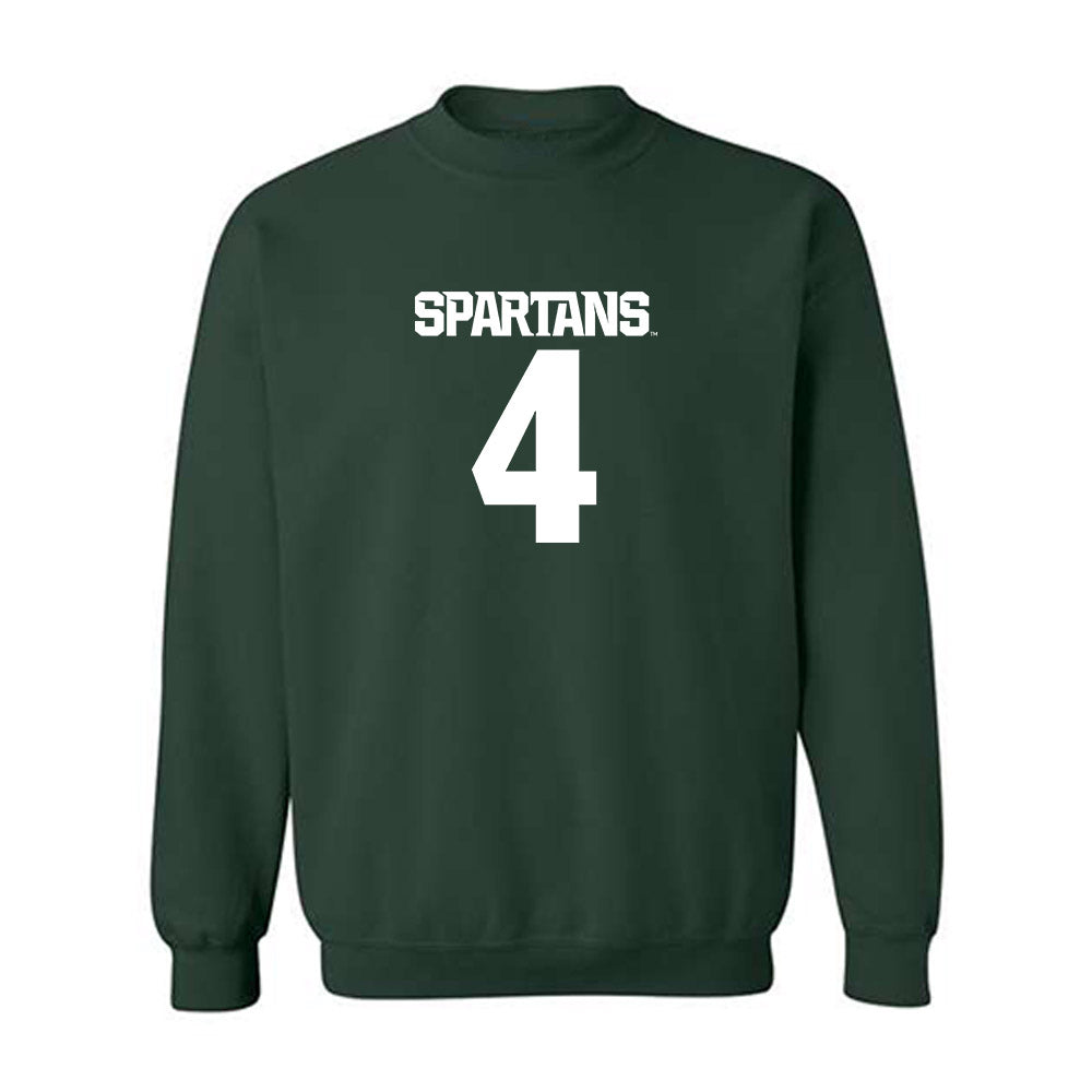 Michigan State - NCAA Men's Soccer : Conner O'Keefe - Generic Shersey Crewneck Sweatshirt-0