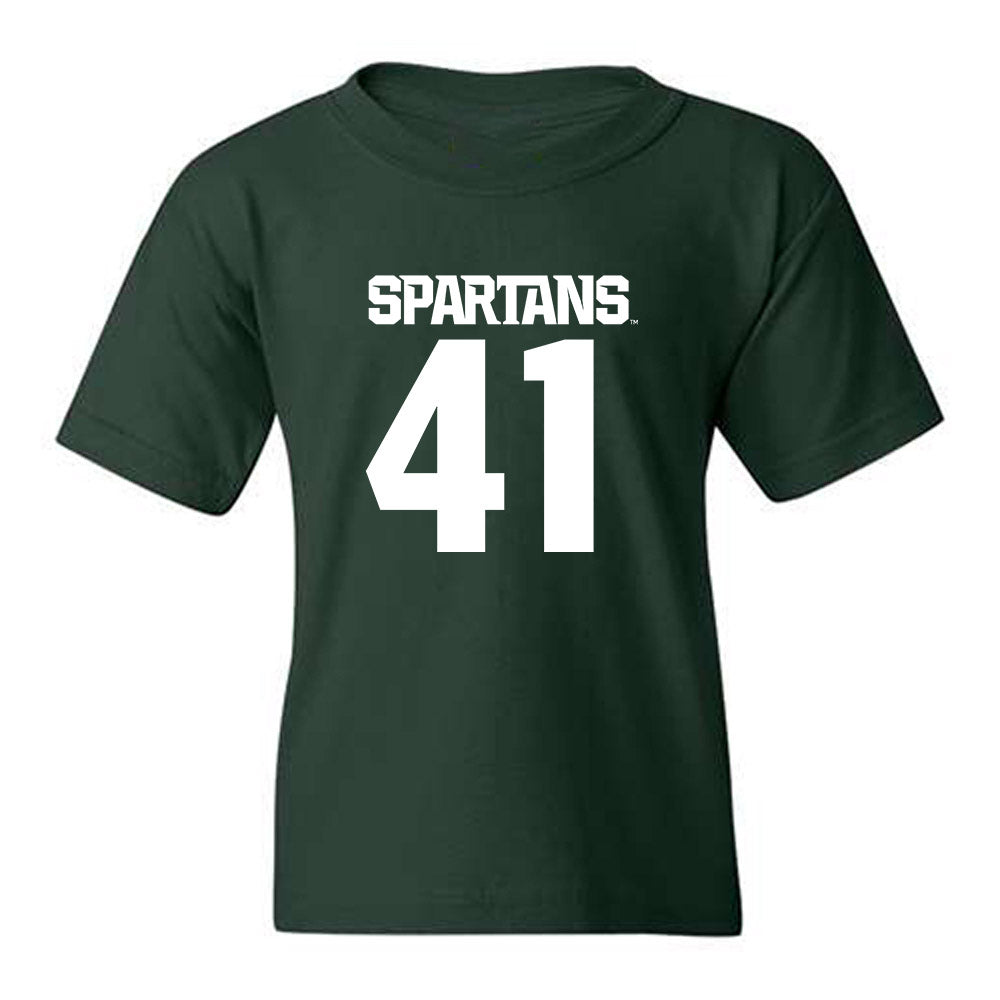 Michigan State - NCAA Football : Jaxson Wilson - Generic Shersey Youth T-Shirt-0