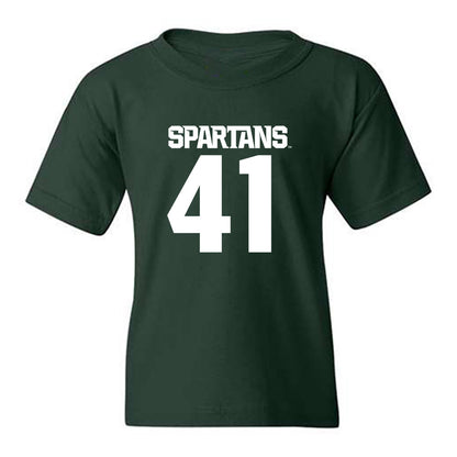 Michigan State - NCAA Football : Jaxson Wilson - Generic Shersey Youth T-Shirt-0