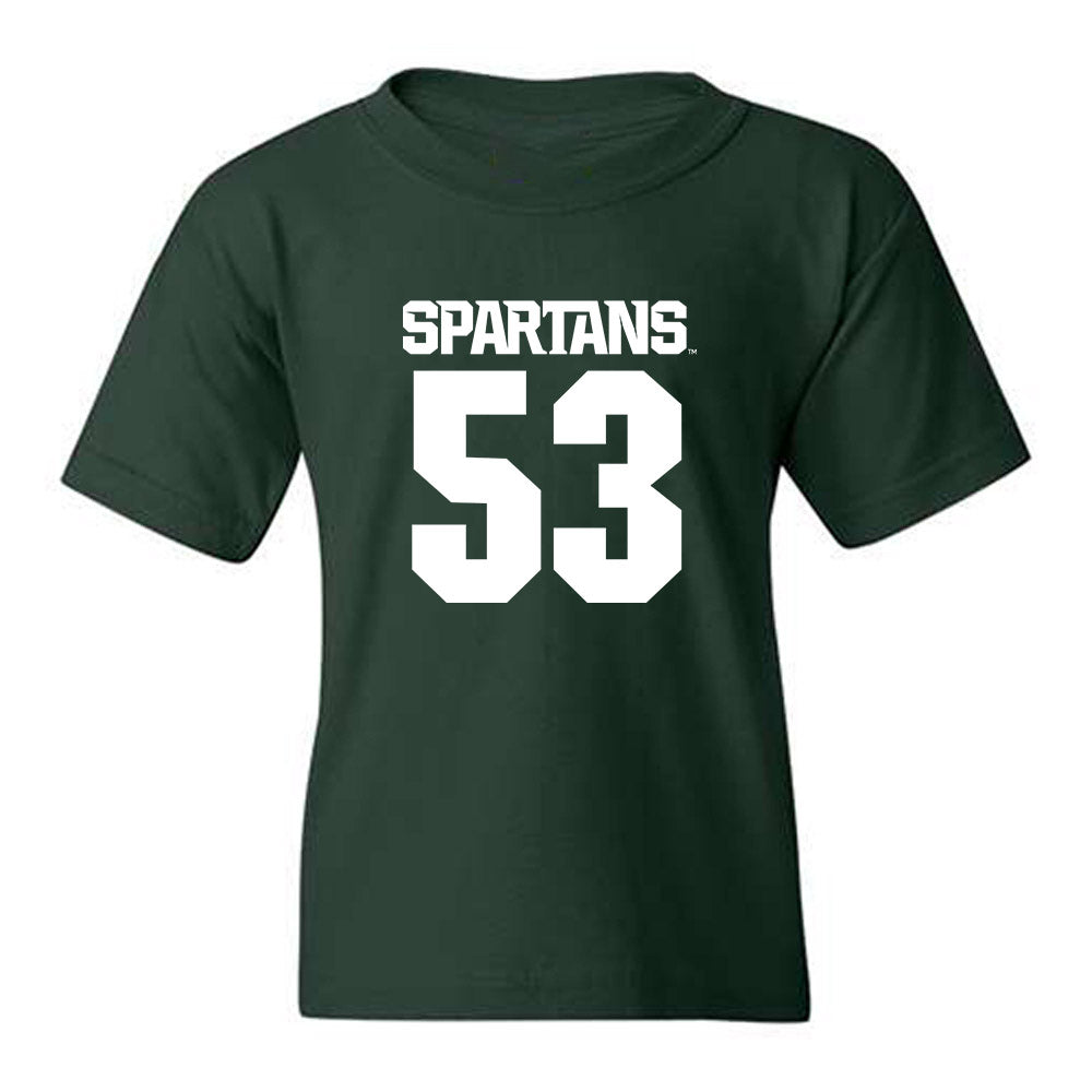 Michigan State - NCAA Football : Trey Serauskis - Generic Shersey Youth T-Shirt-0