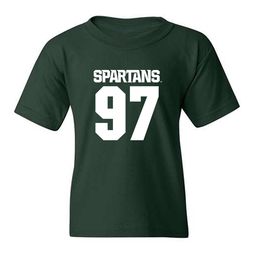 Michigan State - NCAA Football : Cal Thrush - Generic Shersey Youth T-Shirt-0