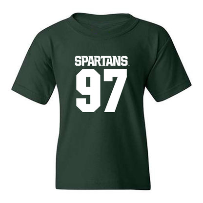 Michigan State - NCAA Football : Cal Thrush - Generic Shersey Youth T-Shirt-0