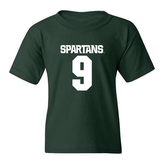 Michigan State - NCAA Men's Ice Hockey : Matthew Basgall - Generic Shersey Youth T-Shirt-0