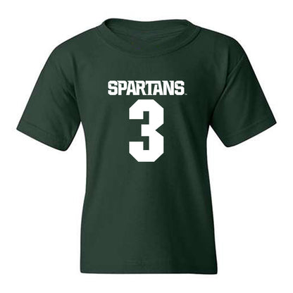 Michigan State - NCAA Football : Tre Bell - Generic Shersey Youth T-Shirt-0