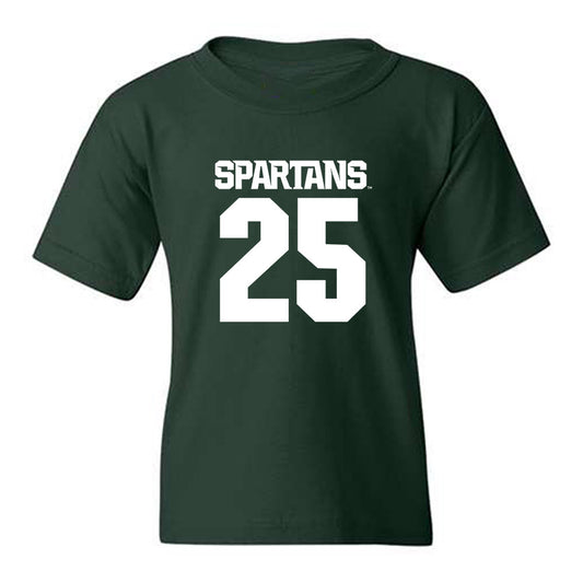 Michigan State - NCAA Men's Basketball : Jasiah Jervis - Generic Shersey Youth T-Shirt-0