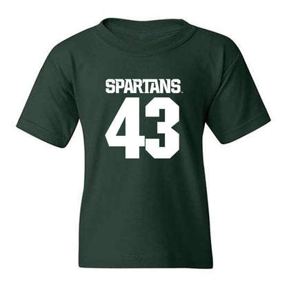 Michigan State - NCAA Baseball : Bobby Crane - Generic Shersey Youth T-Shirt-0