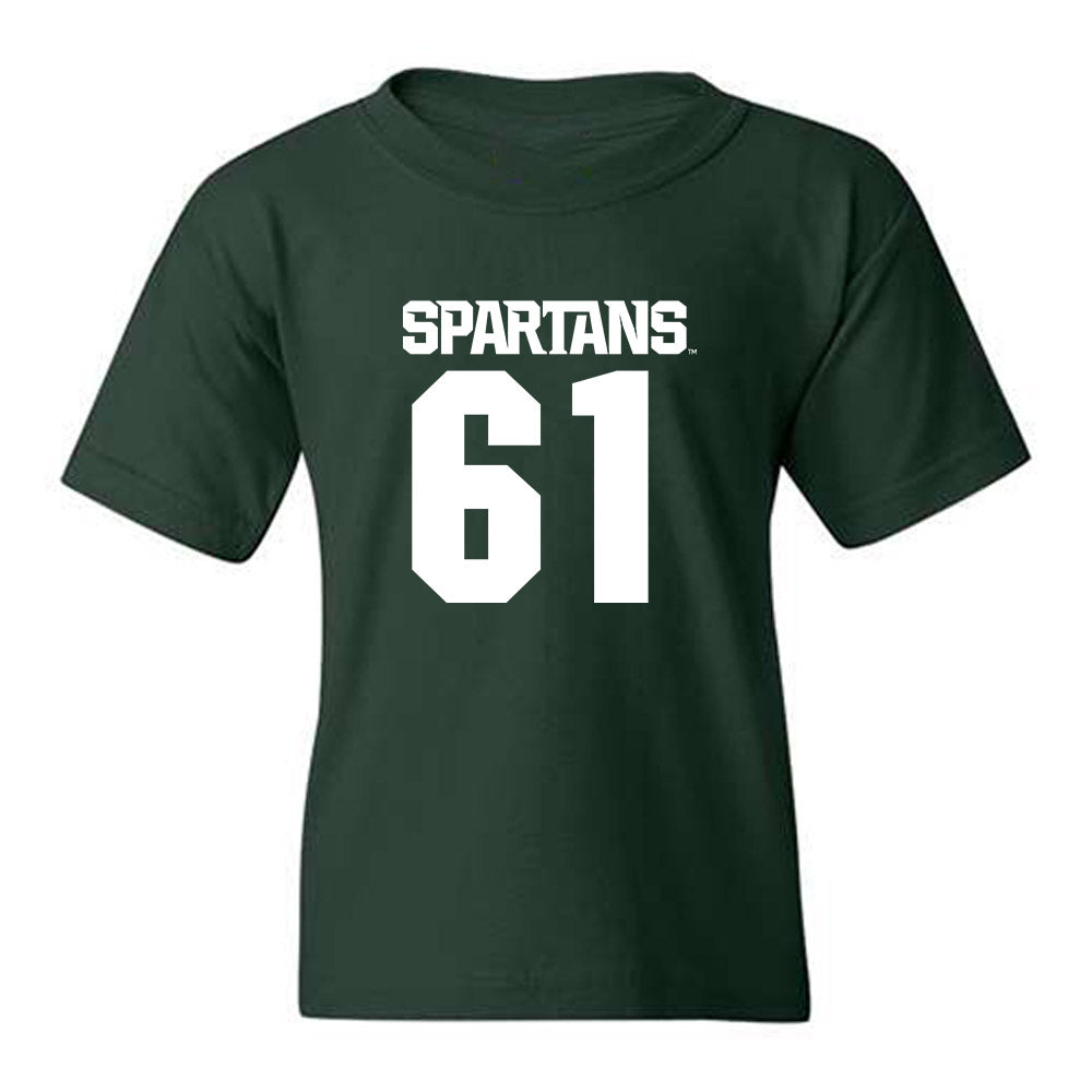 Michigan State - NCAA Football : Collin Campbell - Generic Shersey Youth T-Shirt-0