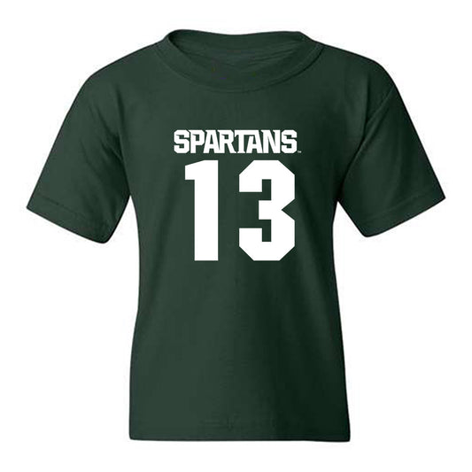 Michigan State - NCAA Men's Ice Hockey : Tiernan Shoudy - Generic Shersey Youth T-Shirt-0