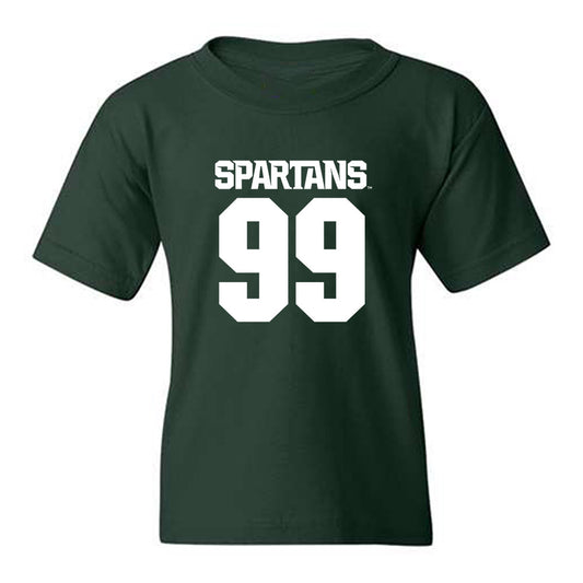 Michigan State - NCAA Men's Basketball : Divine-Collins Ugochukwu - Generic Shersey Youth T-Shirt-0
