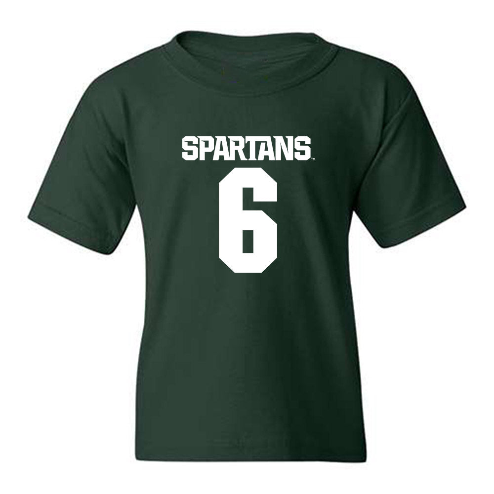 Michigan State - NCAA Baseball : Davis Weeks - Generic Shersey Youth T-Shirt-0