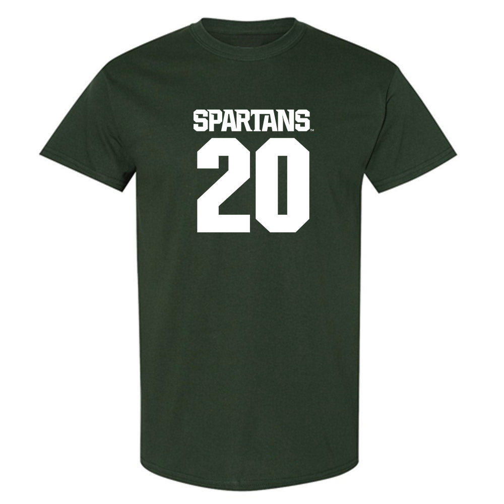 Michigan State - NCAA Men's Ice Hockey : Daniel Russell - Generic Shersey T-Shirt-0