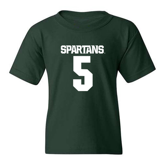 Michigan State - NCAA Women's Volleyball : Makya Clayton - Generic Shersey Youth T-Shirt-0