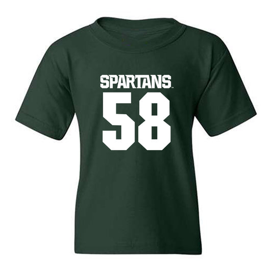 Michigan State - NCAA Football : Conner Moore - Generic Shersey Youth T-Shirt-0
