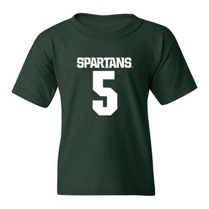 Michigan State - NCAA Men's Soccer : Brandon Munson - Generic Shersey Youth T-Shirt-0