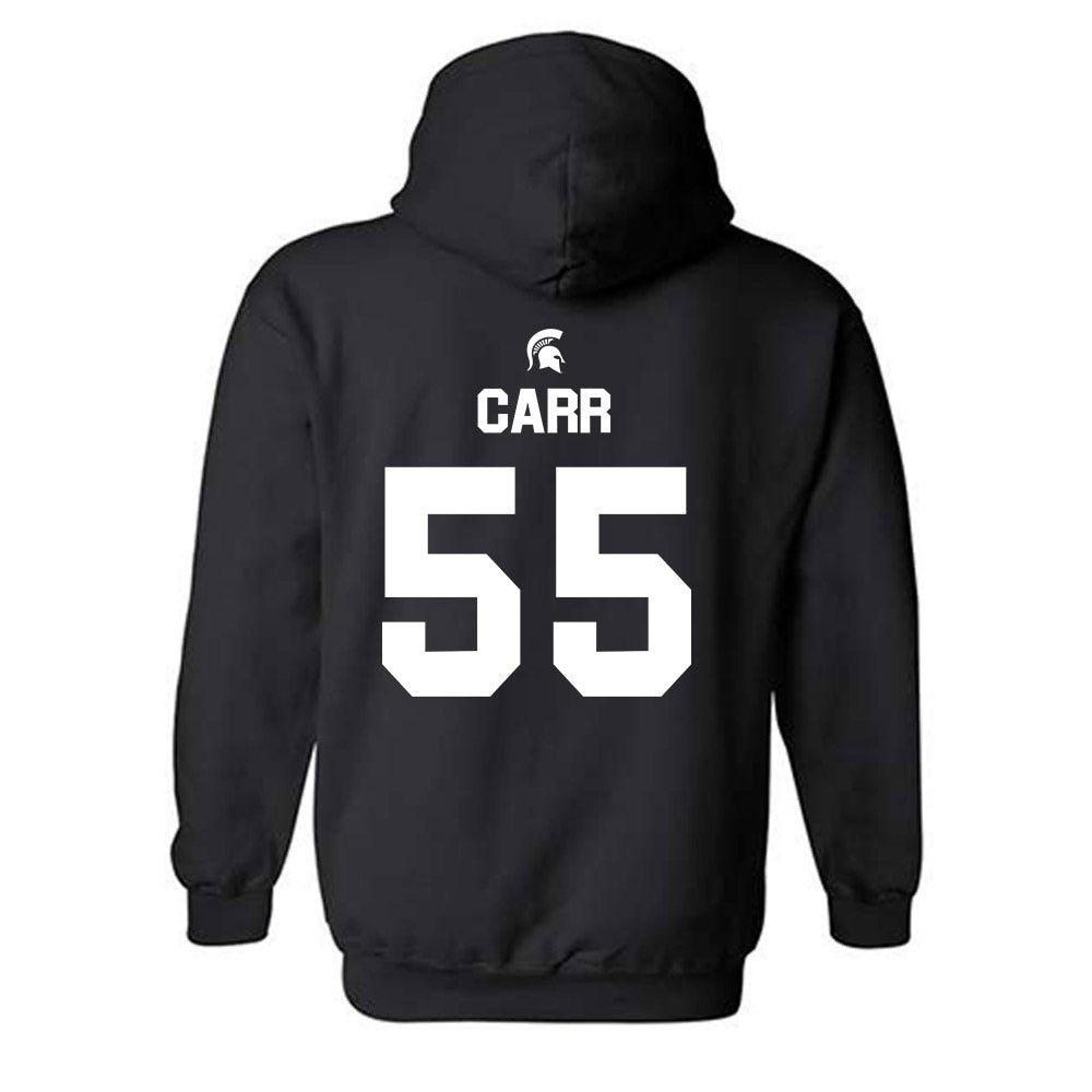 Michigan State - NCAA Men's Basketball : Coen Carr - Sports Shersey Hooded Sweatshirt-1