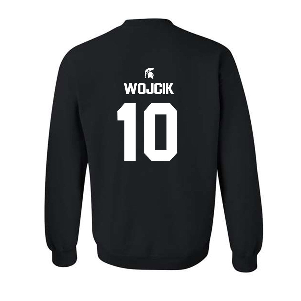 Michigan State - NCAA Men's Basketball : Denham Wojcik - Sports Shersey Crewneck Sweatshirt-1