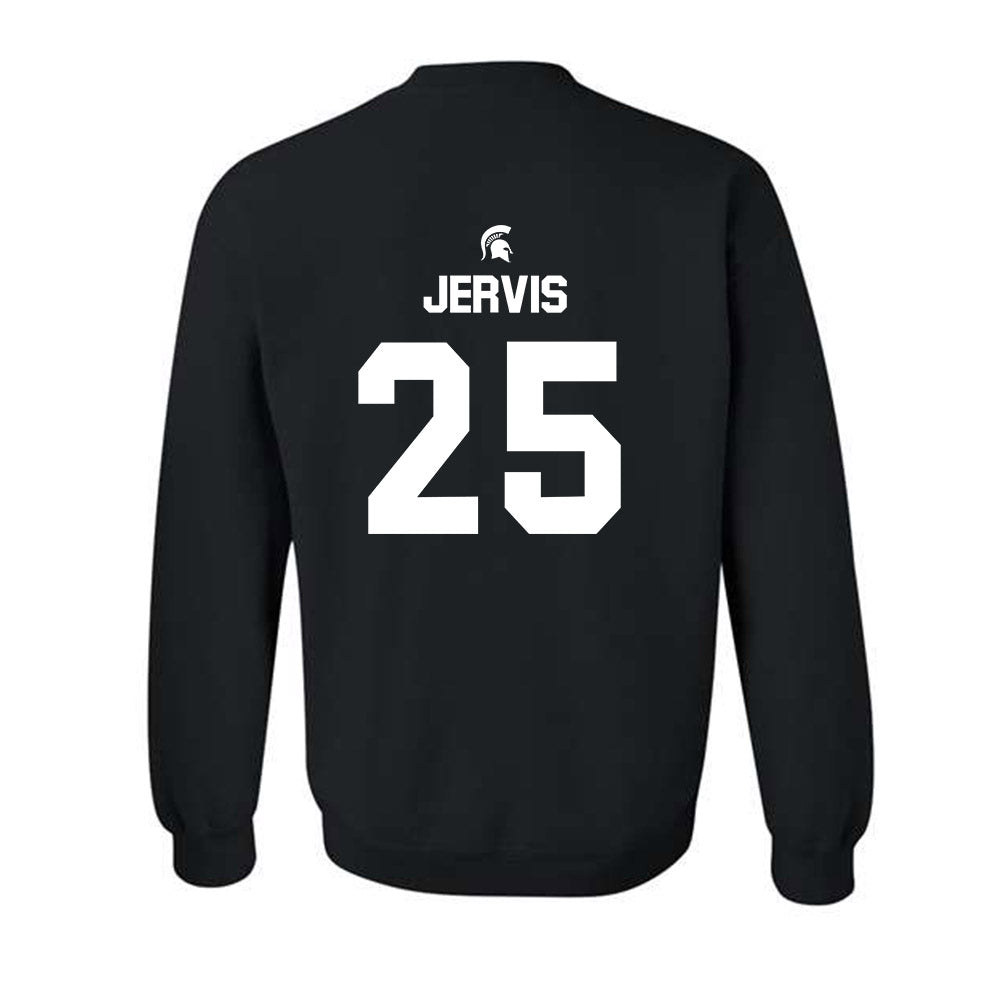 Michigan State - NCAA Men's Basketball : Jasiah Jervis - Sports Shersey Crewneck Sweatshirt-1