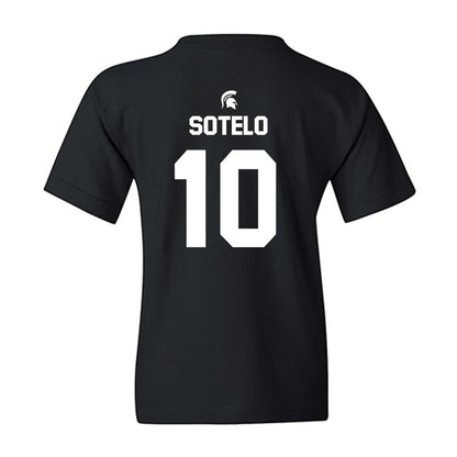 Michigan State - NCAA Women's Basketball : Ines Sotelo - Sports Shersey Youth T-Shirt-1