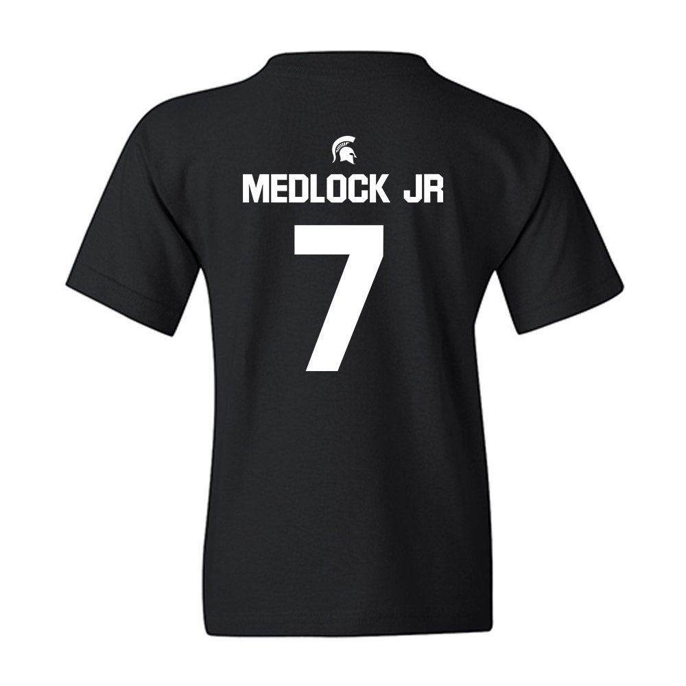 Michigan State - NCAA Men's Basketball : Carlos Medlock jr - Sports Shersey Youth T-Shirt-1