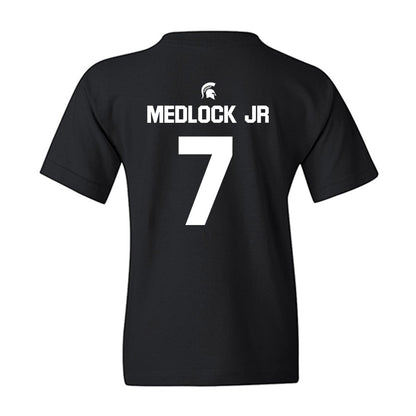 Michigan State - NCAA Men's Basketball : Carlos Medlock jr - Sports Shersey Youth T-Shirt-1