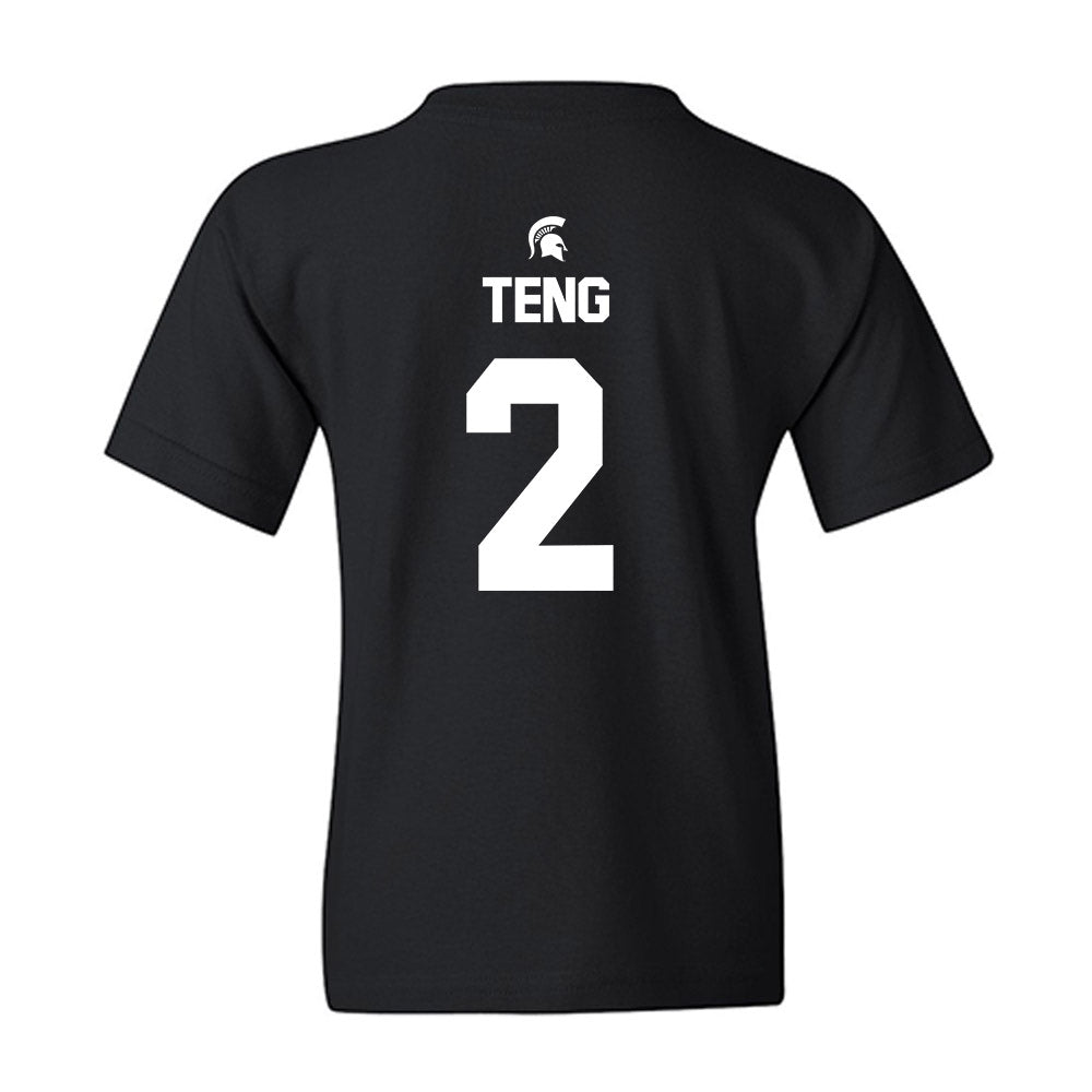 Michigan State - NCAA Men's Basketball : Kur Teng - Sports Shersey Youth T-Shirt-1