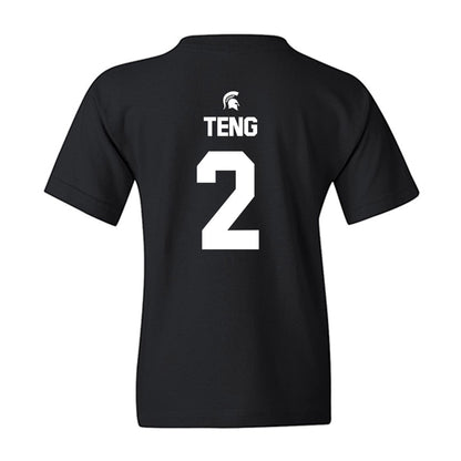 Michigan State - NCAA Men's Basketball : Kur Teng - Sports Shersey Youth T-Shirt-1